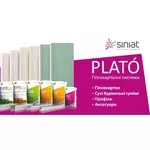 Гипсовые смеси,  гипсокартон,  профиль SINIAT PLATO