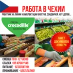 Работа в Чехии! Работник линии и комплектации на фабрику Crocodille