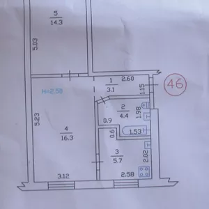 Продам свою 2-х комнатную квартиру с капитальным ремонтом. 