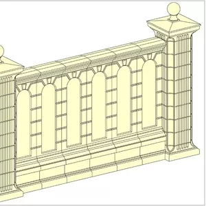 Межколонные секции,  забор,  ограждение