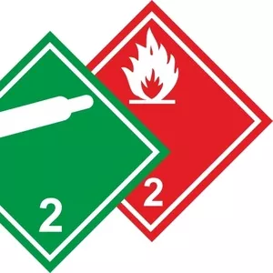 Знак маркировки опасных грузов,  информационная таблица