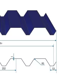  Профнастил Н - 44,  толщина металла.