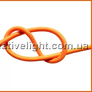 Цветной провод в текстильной оплетке (оранжевый)