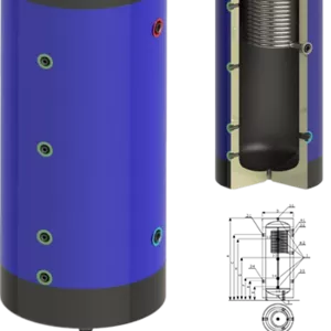 Буферная емкость с изоляцией и змеевиком