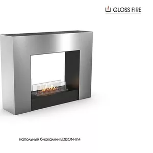 Підлоговий біокамін Edison 400-m4 Gloss Fire                    