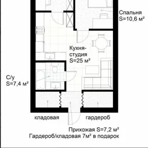 Продам большую 2-х комн. квартиру. Конный рынок,  метро рядом.