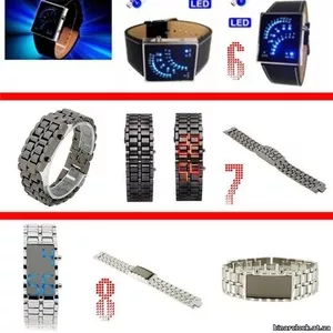 Бинарные и LED часы - часы для модников.