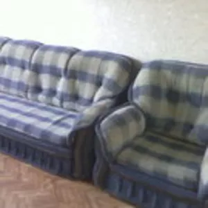 Продам диван и кресло б/у