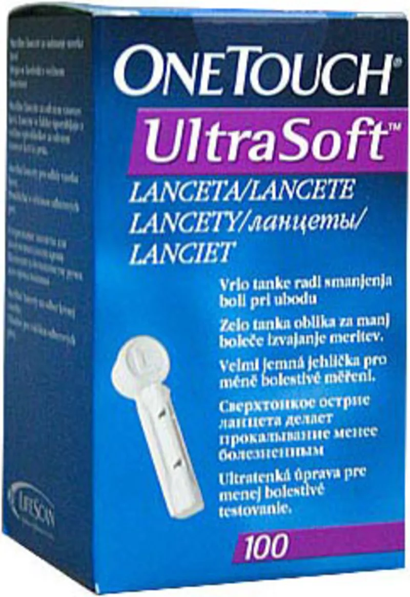 Ланцеты One Touch Ultra Soft (Ван Тач Ультра Софт) 100 