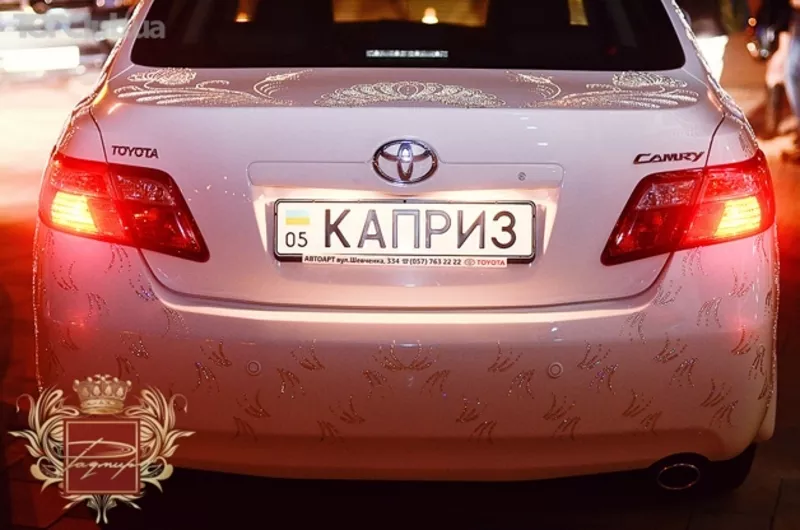 Тойота Camry - Swarovski Crystal Авто на свадьбу аренда,  прокат 5