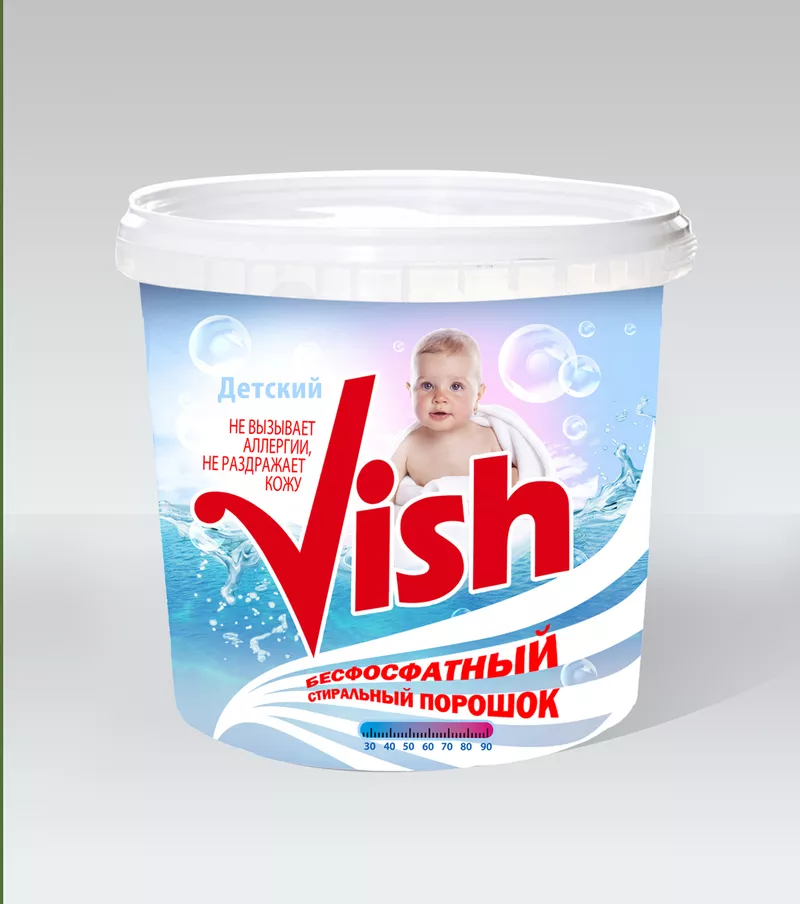 Детский,  концентрированный,  бесфосфатный стиральный порошок «BABY VISH 2