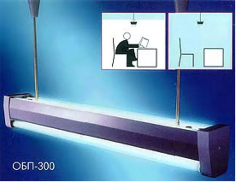 ОБП-300 бактерицидный потолочный облучатель с 4 лампами