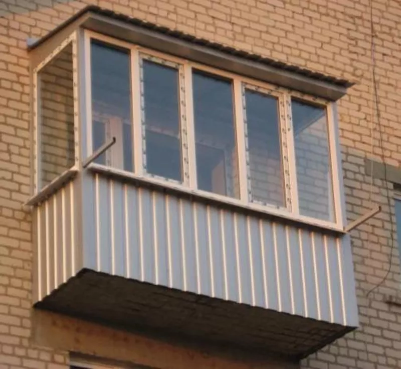 Балконы под ключ: металлокаркас,  расширение,  остекление,  наружная отделка,  внутренняя отделка. 8