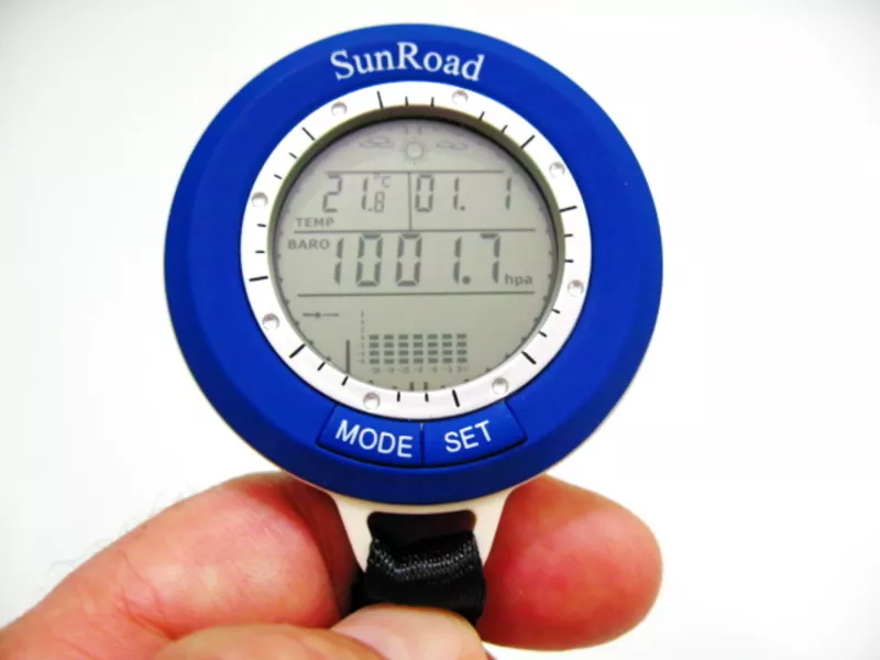 Барометр Рыбака SunRoad SR204 с термометром,  альтиметром