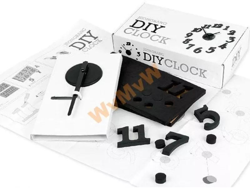 Часы настенные дизайнерские DIY CLOCK 360 НАЛИЧИЕ! 5