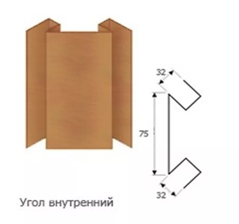  Планка угла внутреннего - производство, продажа, монтаж.(сложная) 