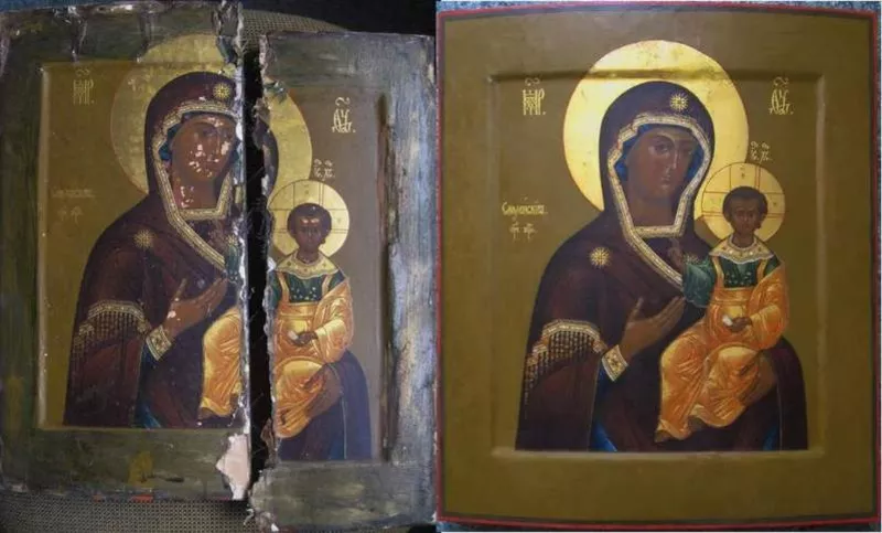Реставрация старинных икон Харьков 4