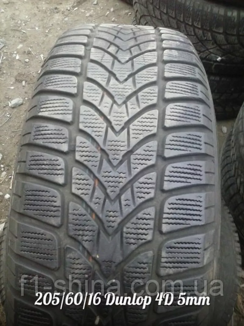 Шины Б/У зимние 205/60/16 Dunlop 4D 