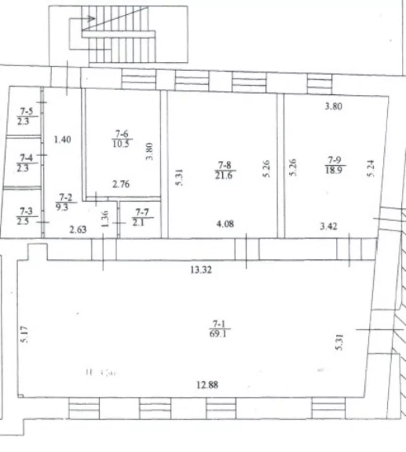 Аренда офис 140 кв.м Красная линия начало пр.Московский 3