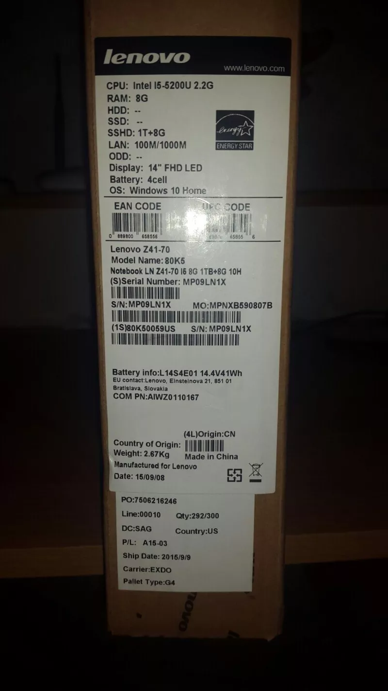 Продам новый ноутбук Lenovo Z41-70 2