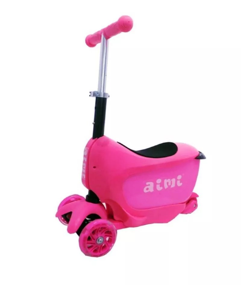 Самокат Scooter Aimi 3в1 розовый