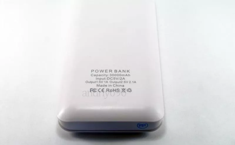 Внешнее зарядное устройство Power bank 30000 мАч,  Портативный аккумуля 4