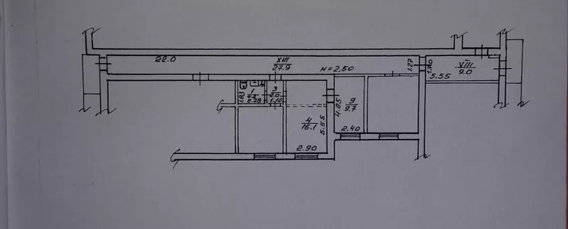 Продам Гостинку из 2-х комнат пр-т. Постышева 30 8