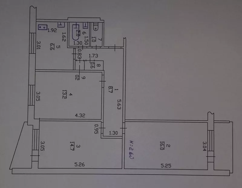 Продам 3-х ком.квартиру ул.Гвардейцев Широнинцев 67 7