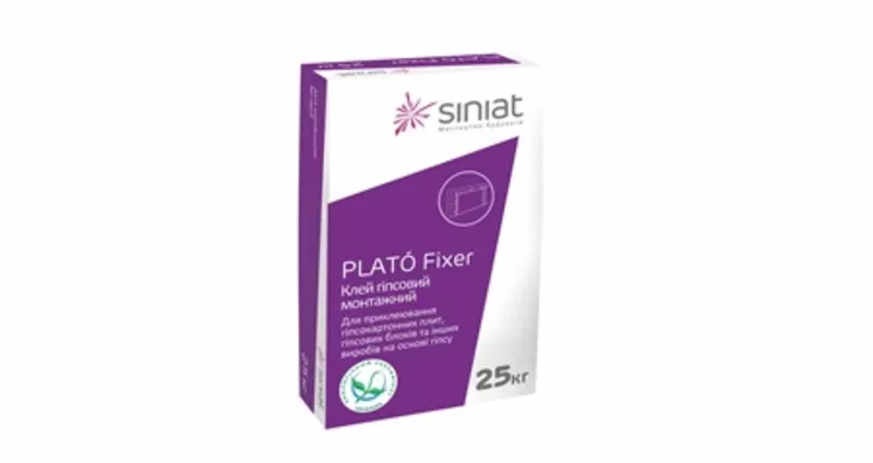 Гипсовый клей PLATO Fixer 15кг