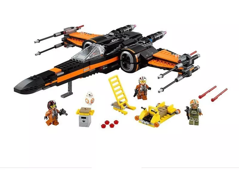 Конструктор для мальчика и папы X-Wing истребитель Поу. LEGO Star Wars 2