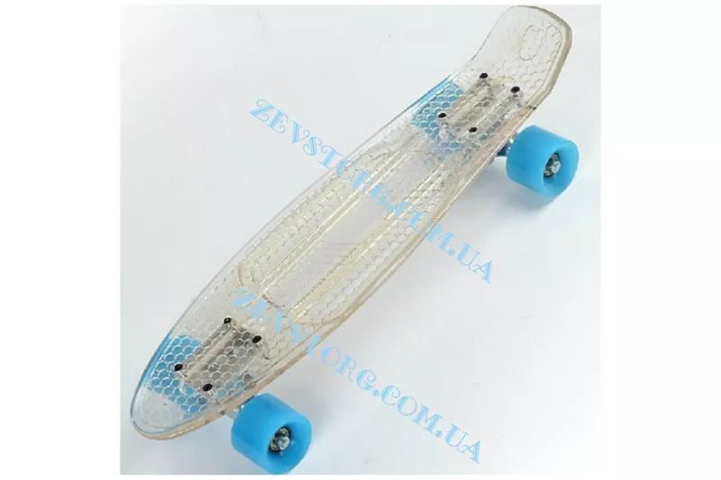 скейт Penny Board прозрачный  (Пенни борд): 6 цветов (лонгборд)