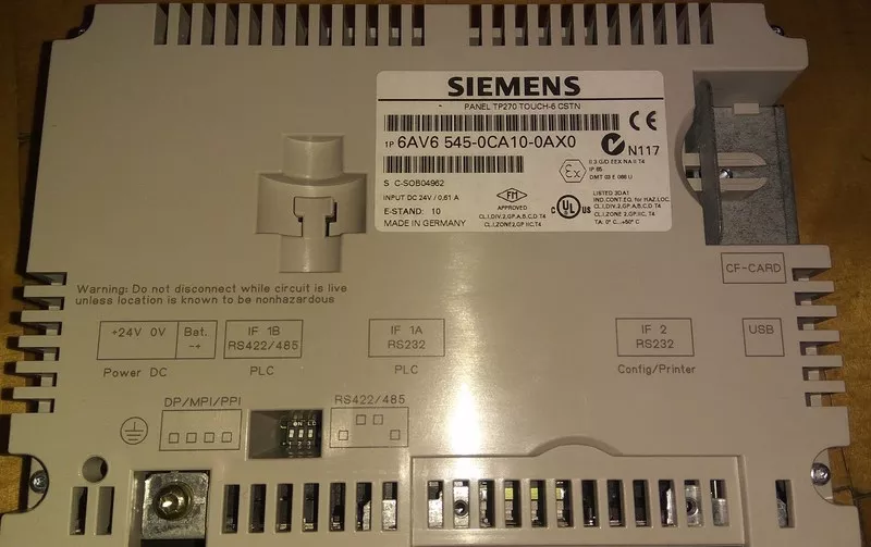 Siemens Simatic Panel Touch TP270 touch-6 CSTN 6AV6 545-0CA10-0AX0 2