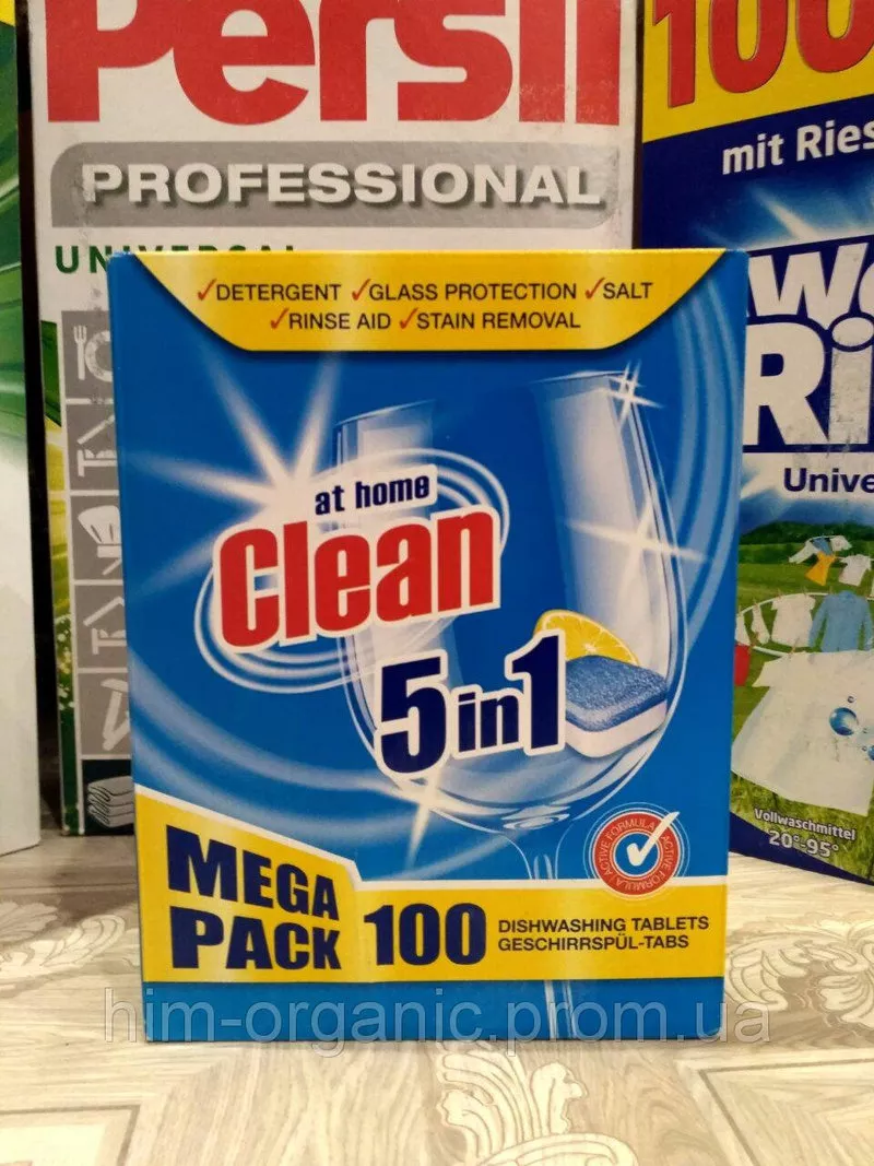 Таблетки для посудомоечных машин At Home Clean 5 in 1 100 штук 