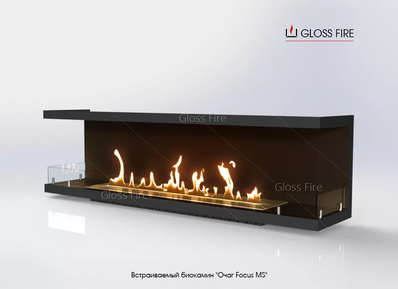 Вбудований біокамін «Очаг 1000  MS-арт.004» Gloss Fire  2