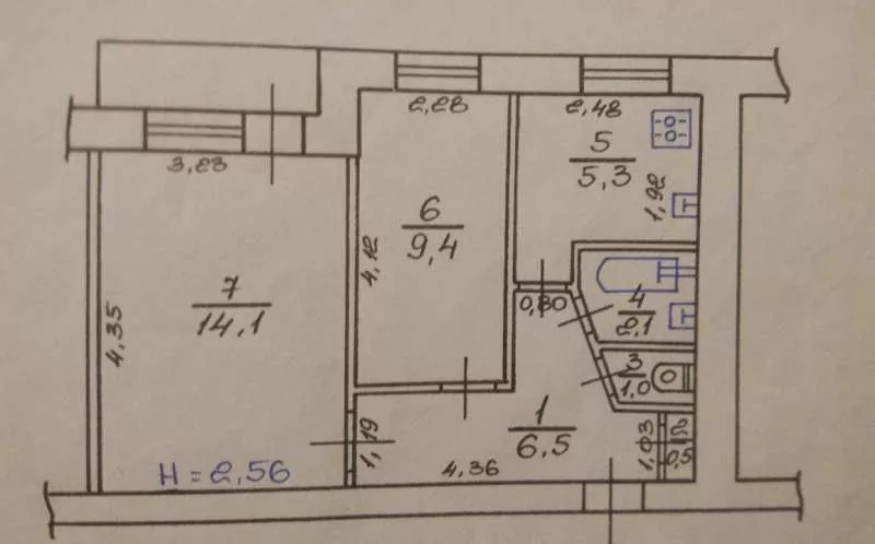 Продам 2-х комнатную квартиру,  Героев Сталинграда,  175