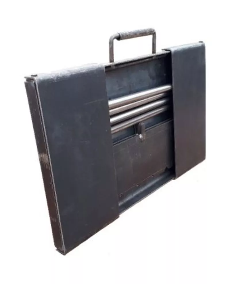 Мангал туриста разборной,  чемоданчик тол. 3 мм на 8 шампуров