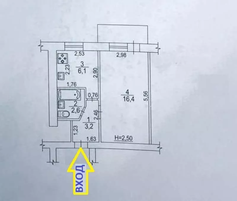 1к.кв.Новые Дома.Бульвар Юрьева 3. 3