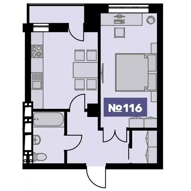 Квартира в Премиум ЖК «BAUHAUS» 5