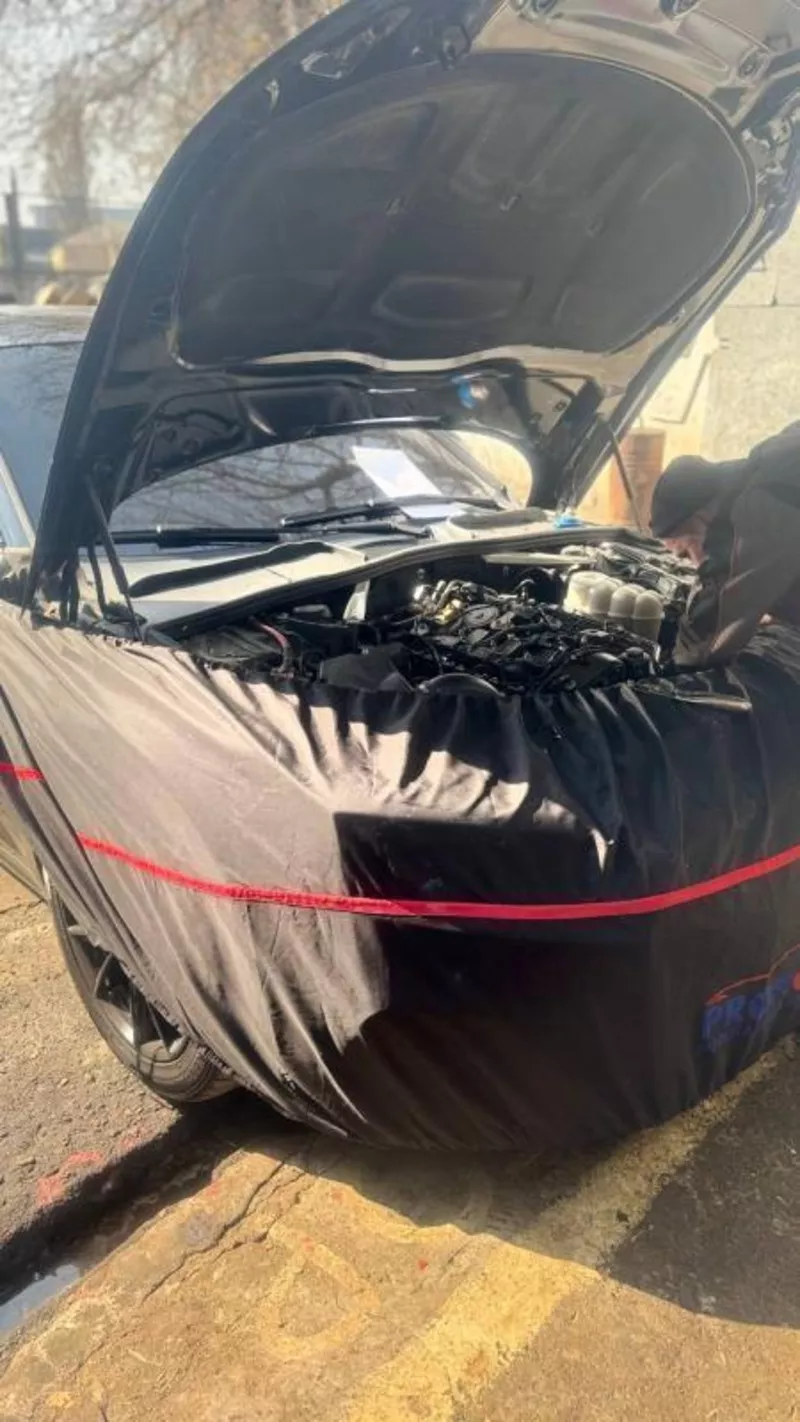 Промывка системы охлаждения и чистка радиатора печки без снятия.  4